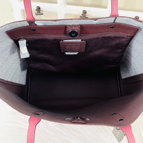 COACH Leather Town Tote - Picture 7 of 14